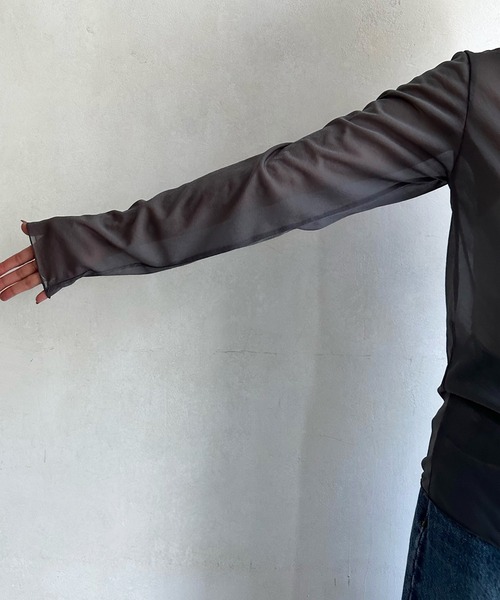 DouDou（ドゥドゥ）の「NEWシアータートル（Tシャツ/カットソー・レディース・グレー/オフホワイト/ピンク/グリーン系その他2・FREE）」の11枚目の写真