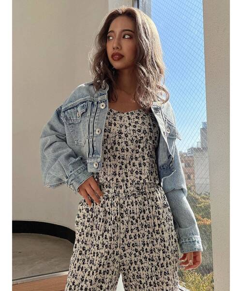 GYDA(ジェイダ)の「【セットアップ着用可】double lineサテンプリーツビスチェ(キャミソール・レディース・ブラック/その他/その他2・FREE)」の16枚目の写真