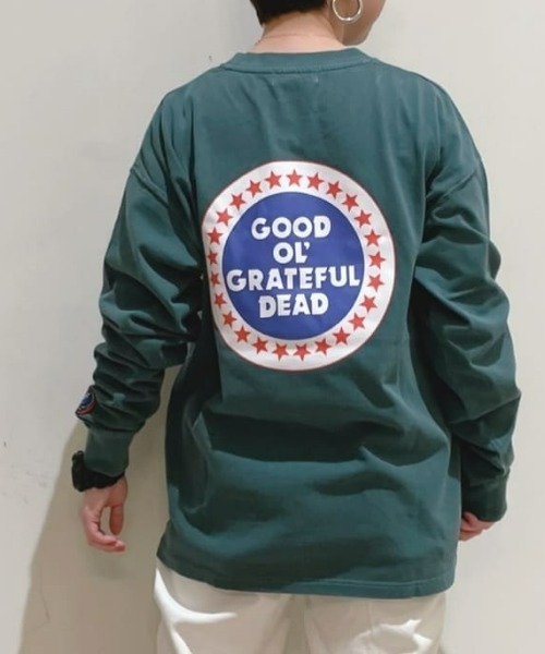 Right-on（ライトオン）の「アートグラフィックロンＴ（Tシャツ/カットソー・メンズ・ブラック/グリーン/ベージュ・M/L/XL）」の3枚目の写真