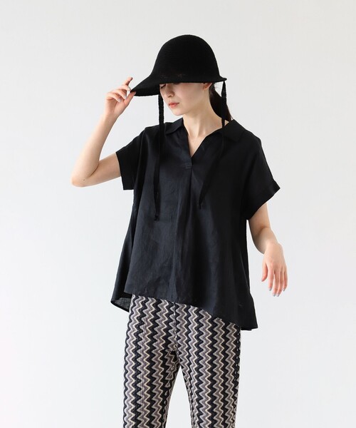 Ray BEAMS（レイビームス）の「Ray BEAMS / サーモ ボンネット ハット（ハット・レディース・ブラック/オレンジ系その他6・ONE SIZE）」の4枚目の写真