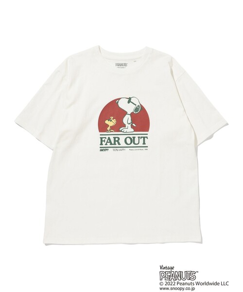 B:MING by BEAMS（ビーミングバイビームス）の「B:MING by BEAMS / PEANUTS | FAR OUT プリント Tシャツ(キッズ展開あり)（Tシャツ/カットソー・メンズ・ライトグレー/オフホワイト・SMALL/MEDIUM/LARGE/X-LARGE）」の9枚目の写真