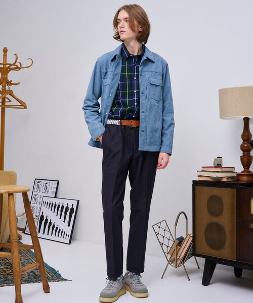 TAKEO KIKUCHI（タケオキクチ）の「◆【マルデオリ】 デニム ジャージ パンツ（スラックス・メンズ・ライトブルー/ネイビー・02/03/04）」の15枚目の写真