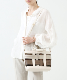 LOWELL things | Colatti/配色クリア2WAYトートBAG(ハンドバッグ)