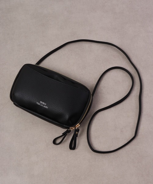 FUNALIVE（ファンアライブ）の「Craig フロントポケットラウンドジップ横型スマホポーチ/スマホショルダー（ショルダーバッグ・メンズ・グレー/ブラック/グレイッシュベージュ/アイボリー/キャメル・F）」の7枚目の写真