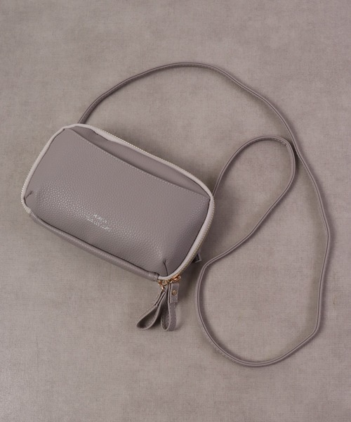 FUNALIVE（ファンアライブ）の「Craig フロントポケットラウンドジップ横型スマホポーチ/スマホショルダー（ショルダーバッグ・メンズ・グレー/ブラック/グレイッシュベージュ/アイボリー/キャメル・F）」の16枚目の写真