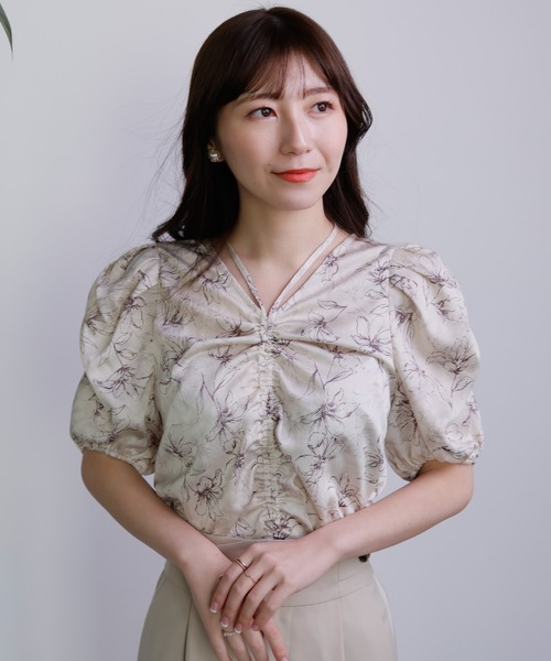 LADYMADE（レディメイド）の「ホルターネックドロストブラウス（シャツ/ブラウス・レディース・オフホワイト/ラベンダー/その他1・FREE）」の3枚目の写真