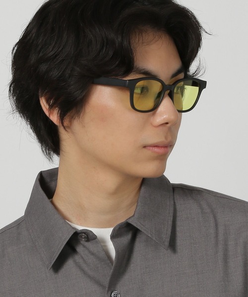 LAKOLE(ラコレ)の「ワイドスクエアグラス / 182347(サングラス・メンズ・ブラック/その他4/ブラウン/グレー/ブラウン系その他/グリーン/イエロー・FREE)」の6枚目の写真