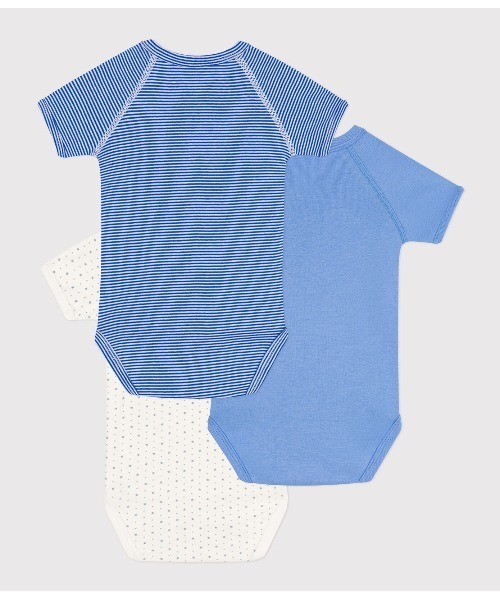 PETIT BATEAU(プチバトー)の「半袖合わせボディ3枚組(肌着・キッズ・ピンク/その他・3MONTH/6MONTH/12MONTH/NewBorn)」の5枚目の写真