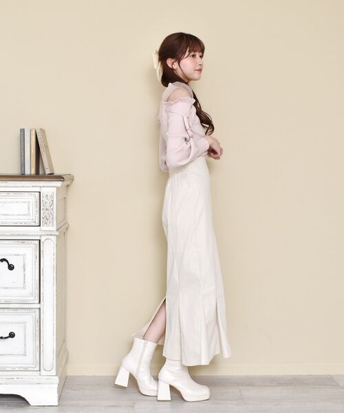 ems excite（エムズエキサイト）の「タイトマーメイドSK（スカート・レディース・ブラウン/ブラック/ナチュラル・FREE）」の7枚目の写真