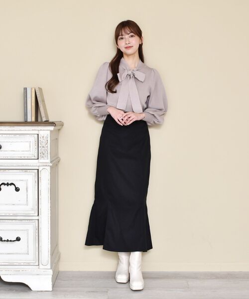 ems excite（エムズエキサイト）の「タイトマーメイドSK（スカート・レディース・ブラウン/ブラック/ナチュラル・FREE）」の13枚目の写真