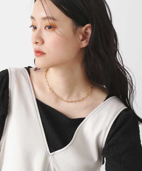 N.（N. Natural Beauty Basic）（エヌエヌナチュラルビューティーベーシック）の「チェーンネックレス（ネックレス・レディース・ゴールド/シルバー・FREE）」の4枚目の写真