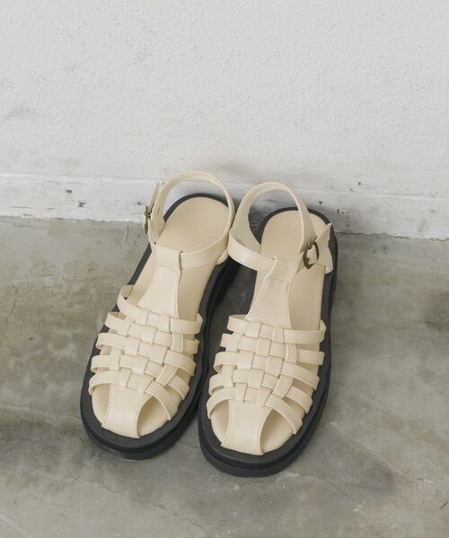 RETRO GIRL(レトロガール)の「ボリュームグルカサンダル(サンダル・レディース・ブラック/ナチュラル・MEDIUM/LARGE)」の10枚目の写真