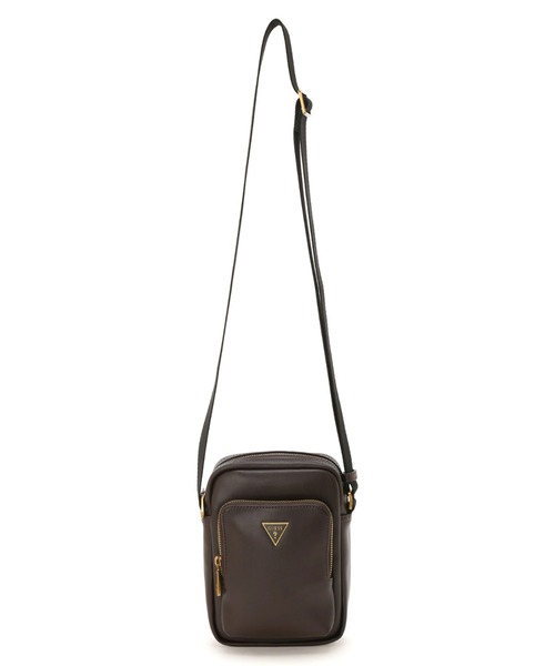 Guess（ゲス）の「SCALA Crossbody Double Pocket（ショルダーバッグ・メンズ・ダークブラウン/ブラック・ONE SIZE）」の17枚目の写真