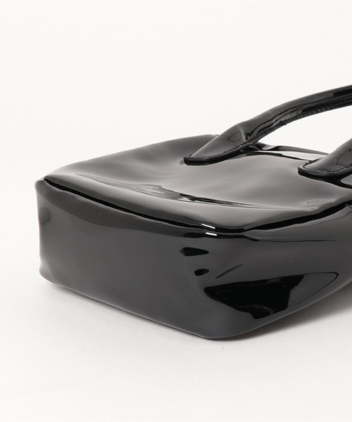 wee9s（ウィークス）の「2way square enamel shoulder bag / 2wayスクエアエナメルショルダーバッグ（ショルダーバッグ・レディース・ブラック/シルバー・FREE）」の19枚目の写真