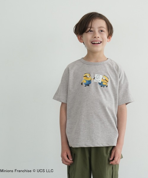MINIONS(ミニオンズ)の「キッズ ミニオンコラボ半袖Tシャツ(Tシャツ/カットソー・キッズ・グレー/ネイビー・110/130/120/140/100)」の4枚目の写真