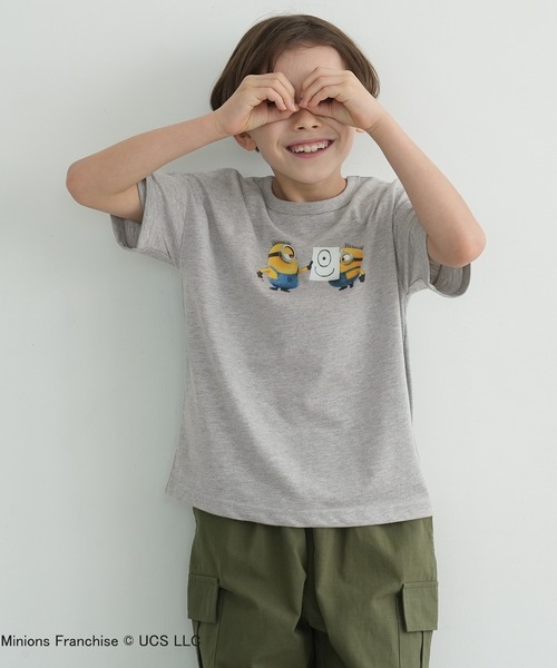 MINIONS(ミニオンズ)の「キッズ ミニオンコラボ半袖Tシャツ(Tシャツ/カットソー・キッズ・グレー/ネイビー・110/130/120/140/100)」の6枚目の写真