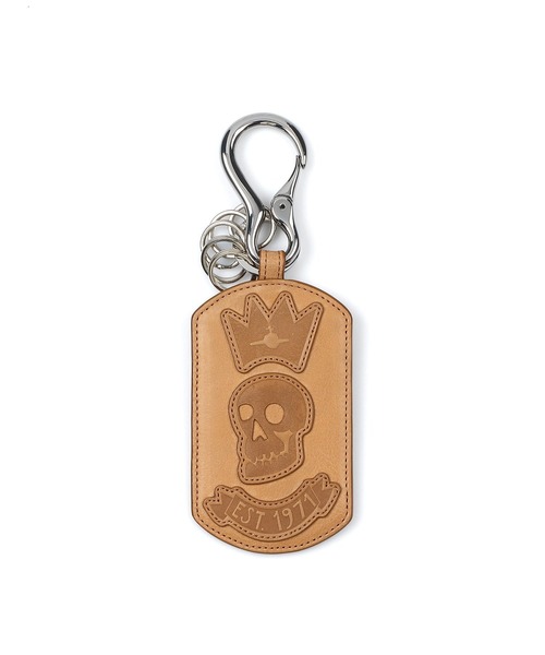 Vivienne Westwood ACCESSORIES（ヴィヴィアンウエストウッドアクセサリー）の「“Skull” キーホルダー【139948 VWK790E】（キーホルダー・メンズ・ブラック/ホワイト/キャメル・FREE）」の3枚目の写真