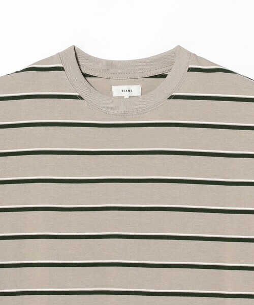 BEAMS（ビームス）の「BEAMS / ルーズ ボーダー Tシャツ（Tシャツ/カットソー・メンズ・ブラウン系その他/サックスブルー/ブラック系その他4・S/M/L/XL）」の13枚目の写真