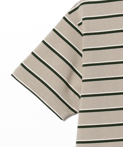 BEAMS（ビームス）の「BEAMS / ルーズ ボーダー Tシャツ（Tシャツ/カットソー・メンズ・ブラウン系その他/サックスブルー/ブラック系その他4・S/M/L/XL）」の14枚目の写真