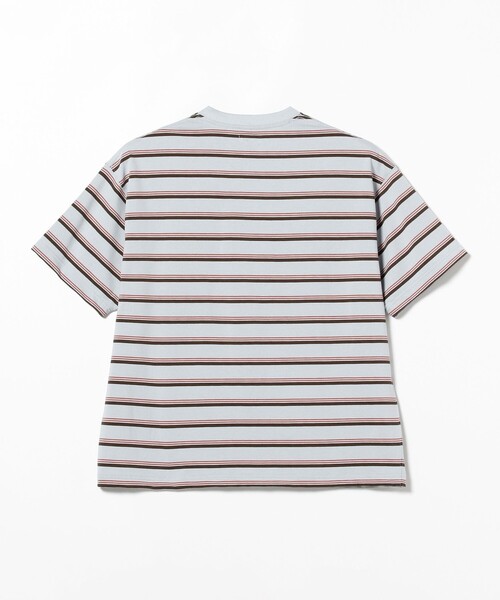 BEAMS（ビームス）の「BEAMS / ルーズ ボーダー Tシャツ（Tシャツ/カットソー・メンズ・ブラウン系その他/サックスブルー/ブラック系その他4・S/M/L/XL）」の20枚目の写真