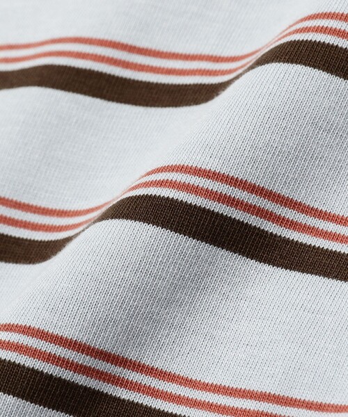BEAMS（ビームス）の「BEAMS / ルーズ ボーダー Tシャツ（Tシャツ/カットソー・メンズ・ブラウン系その他/サックスブルー/ブラック系その他4・S/M/L/XL）」の21枚目の写真