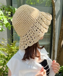 クロシェ編み チューリップペーパーハット