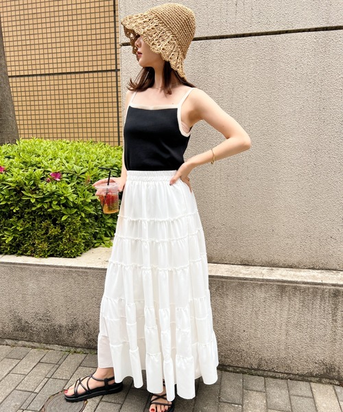 CLEA(クレア)の「クロシェ編み チューリップペーパーハット(ハット・レディース・ベージュ/アイボリー・FREE)」の20枚目の写真