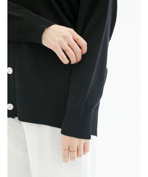 Te chichi（テチチ）の「ハイツイストVネックミドル丈カーディガン（カーディガン/ボレロ・レディース・ブラック/グリーン/ベージュ・ﾌﾘ-）」の13枚目の写真