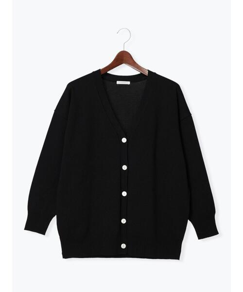 Te chichi（テチチ）の「ハイツイストVネックミドル丈カーディガン（カーディガン/ボレロ・レディース・ブラック/グリーン/ベージュ・ﾌﾘ-）」の12枚目の写真