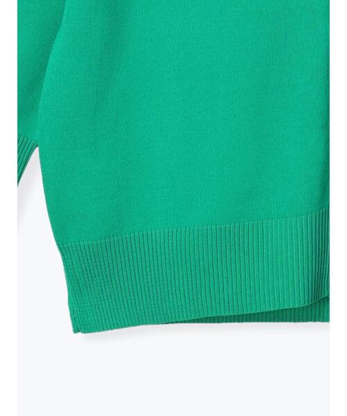 Te chichi（テチチ）の「ハイツイストVネックミドル丈カーディガン（カーディガン/ボレロ・レディース・ブラック/グリーン/ベージュ・ﾌﾘ-）」の6枚目の写真