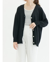 Te chichi | ハイツイストVネックミドル丈カーディガン(カーディガン/ボレロ)