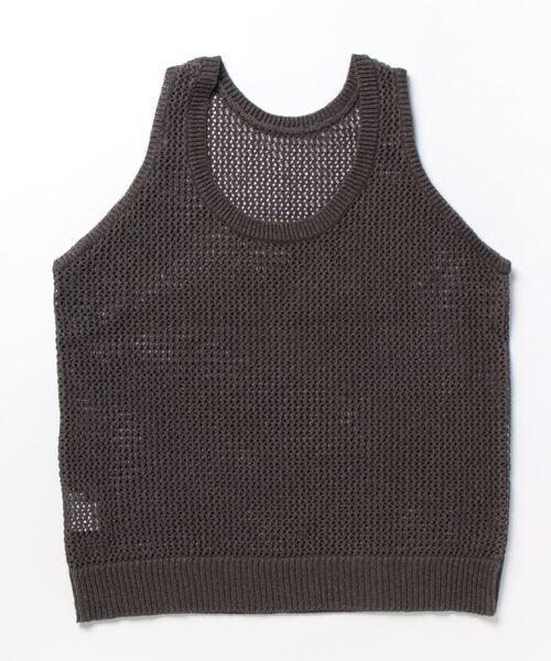 enchainement（アンシェヌマン）の「Mesh Knit Tank Top（ニット/セーター・レディース・ネイビー/ホワイト/チャコールグレー・フリー）」の17枚目の写真