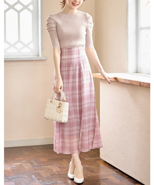 tocco closet（トッコ　クローゼット）の「タックギャザーショルダーリブニットプルオーバー（ニット/セーター・レディース・ホワイト/ベージュ/ブラック・M）」の9枚目の写真