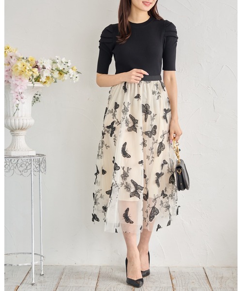 tocco closet（トッコ　クローゼット）の「タックギャザーショルダーリブニットプルオーバー（ニット/セーター・レディース・ホワイト/ベージュ/ブラック・M）」の22枚目の写真