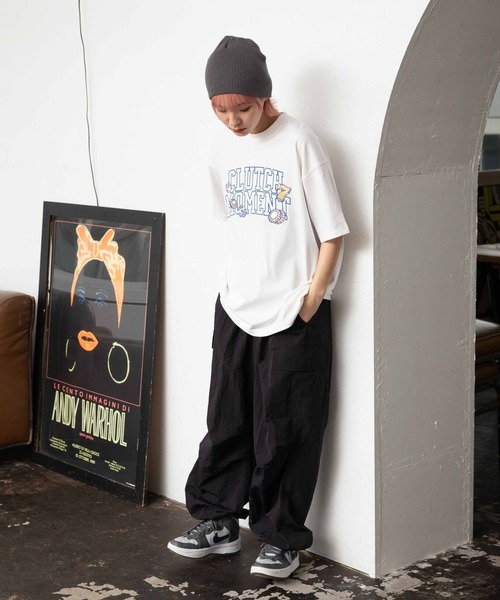 PBLIM（ページボーイリム）の「PAGEBOYLIM/ラッキーモーメントT（Tシャツ/カットソー・レディース・ネイビー/ブルー/オフホワイト・MEDIUM/LARGE）」の8枚目の写真