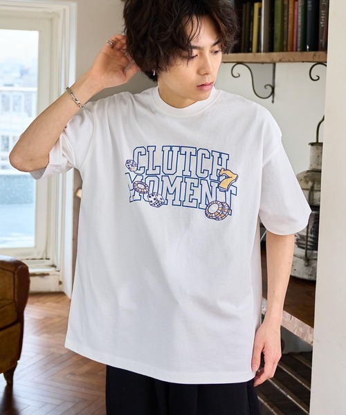 PBLIM（ページボーイリム）の「PAGEBOYLIM/ラッキーモーメントT（Tシャツ/カットソー・レディース・ネイビー/ブルー/オフホワイト・MEDIUM/LARGE）」の11枚目の写真