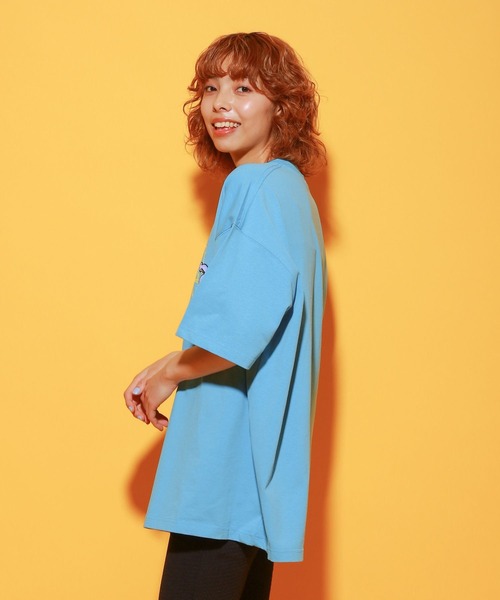 PBLIM（ページボーイリム）の「PAGEBOYLIM/ラッキーモーメントT（Tシャツ/カットソー・レディース・ネイビー/ブルー/オフホワイト・MEDIUM/LARGE）」の16枚目の写真