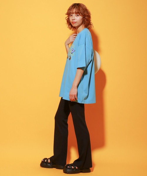 PBLIM（ページボーイリム）の「PAGEBOYLIM/ラッキーモーメントT（Tシャツ/カットソー・レディース・ネイビー/ブルー/オフホワイト・MEDIUM/LARGE）」の19枚目の写真