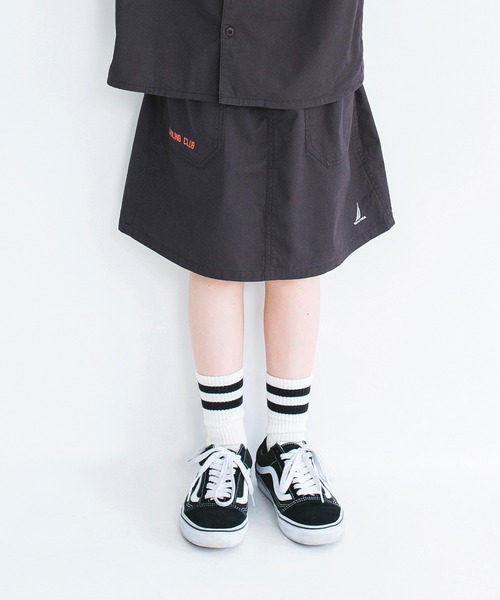 NAUTICA(ノーティカ)の「【NAUTICA/ノーティカ】ライトツイルスカート(スカート・キッズ・チャコールグレー/ベージュ・S/XL/L/XS/M)」の2枚目の写真