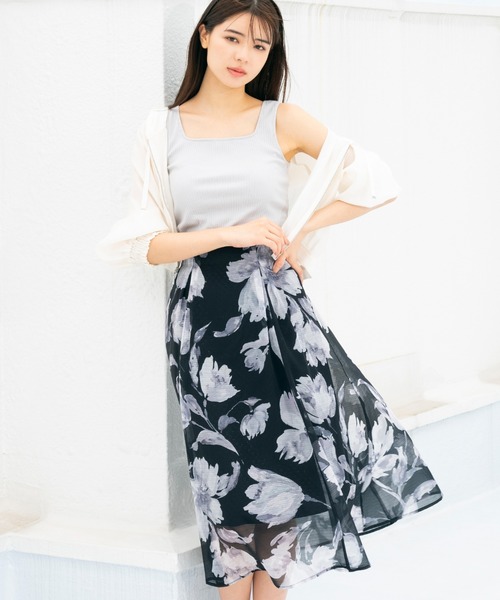 MISCH MASCH（ミッシュマッシュ）の「カットアウトリブタンク（タンクトップ・レディース・ライトグリーン/ホワイト/ブラック/ライトグレー・MEDIUM）」の19枚目の写真