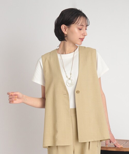 レア♡ストロベリーモチーフシャツドレス♡ベージュ 楽天市場】ベスト レディース 春夏 前開き おしゃれ vネック