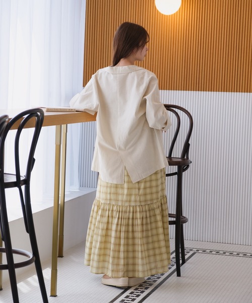 Kastane（カスタネ）の「コットンテーラードジャケット（テーラードジャケット・レディース・ブルー/アイボリー/ピンク・FREE）」の16枚目の写真