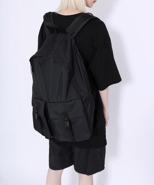 Figments（フィグメンツ）の「ダブルポケットバックパック（バックパック/リュック・レディース・ブラック・FREE）」の4枚目の写真