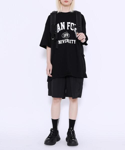 Figments（フィグメンツ）の「ダブルポケットバックパック（バックパック/リュック・レディース・ブラック・FREE）」の5枚目の写真