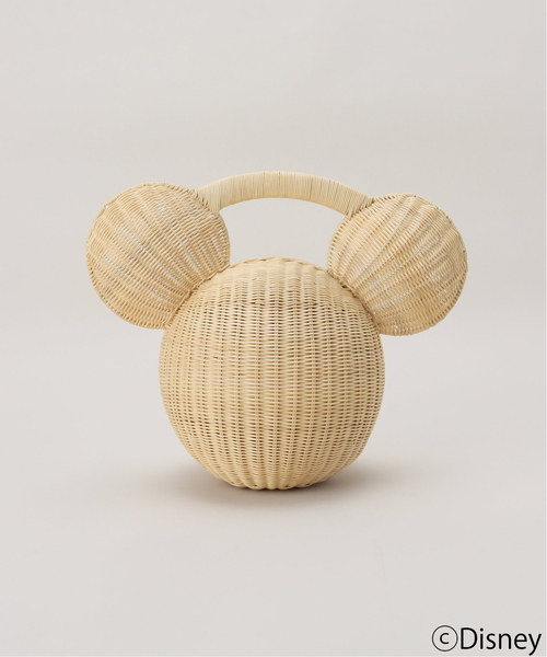 Spick & Span（スピックアンドスパン）の「【KIS DESIGN/キッツ デザイン】 MICKY MOUSE Wicker bag M（かごバッグ・レディース・ベージュ・FREE）」の3枚目の写真