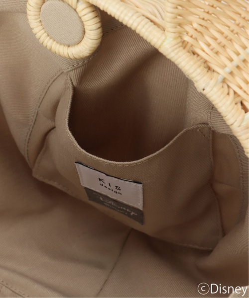 Spick & Span（スピックアンドスパン）の「【KIS DESIGN/キッツ デザイン】 MICKY MOUSE Wicker bag M（かごバッグ・レディース・ベージュ・FREE）」の6枚目の写真