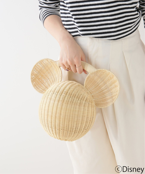 Spick & Span（スピックアンドスパン）の「【KIS DESIGN/キッツ デザイン】 MICKY MOUSE Wicker bag M（かごバッグ・レディース・ベージュ・FREE）」の10枚目の写真