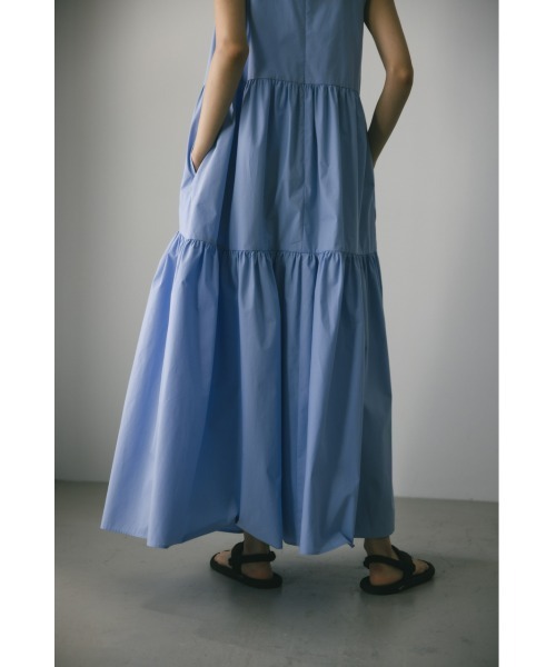 STYLEMIXER(スタイルミキサー)の「ティアードギャザーワンピース(ワンピース・レディース・ホワイト/ブラック/サックスブルー・SMALL/MEDIUM)」の14枚目の写真