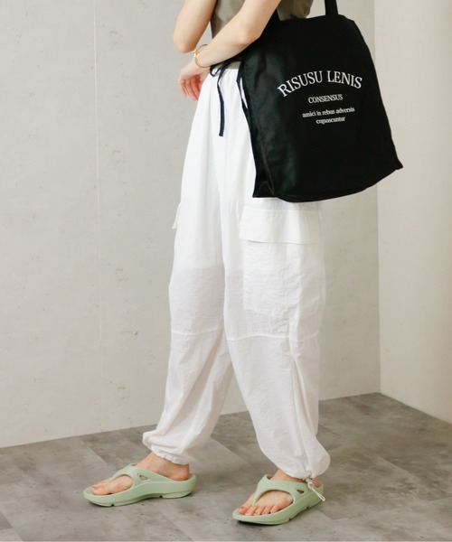 Per sist ence（パーシエンス）の「Per sist ence/パーシエンス　ワッシャータフタパラシュートパンツ（その他パンツ・レディース・カーキ/ピンク/オフホワイト/ブラック・FREE）」の21枚目の写真