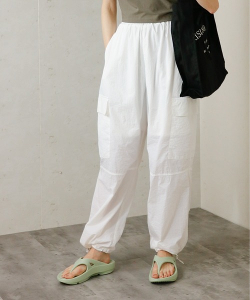 Per sist ence（パーシエンス）の「Per sist ence/パーシエンス　ワッシャータフタパラシュートパンツ（その他パンツ・レディース・カーキ/ピンク/オフホワイト/ブラック・FREE）」の22枚目の写真